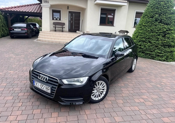 Audi A3 cena 48900 przebieg: 188000, rok produkcji 2014 z Goniądz małe 631